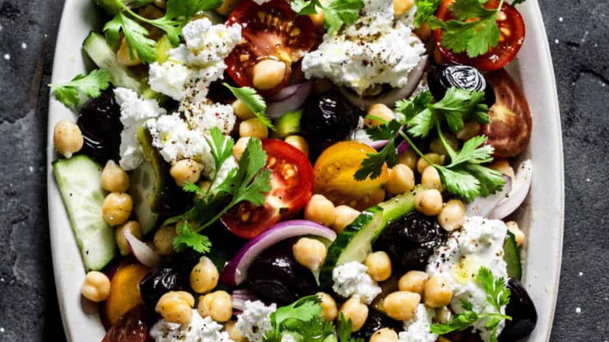 Greek Chickpea Salad.