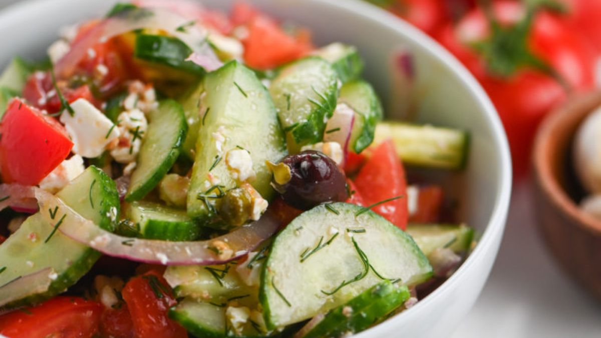 Greek Cucumber Salad.
