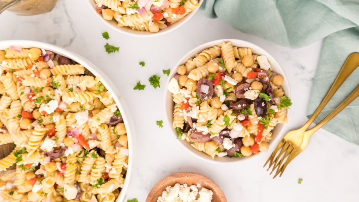 Greek Pasta Salad.