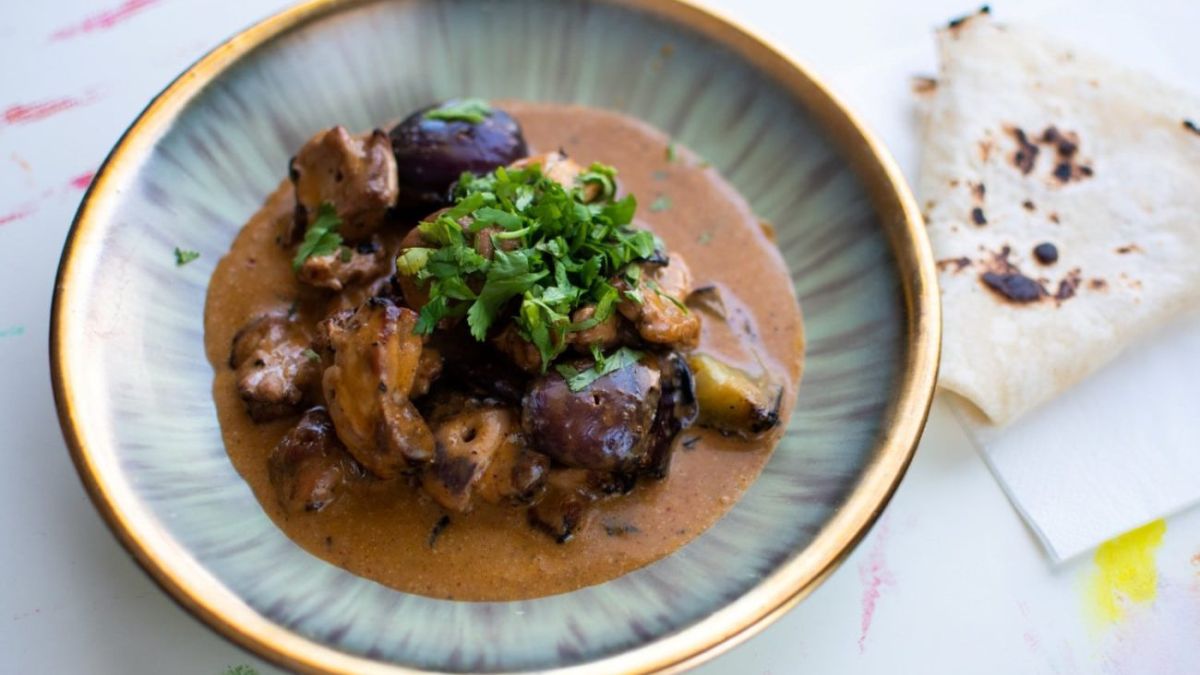 Grilled Red Curry Chicken.