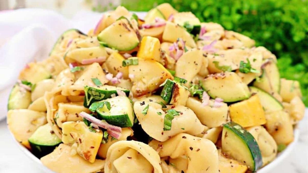 Grilled Vegetable Tortellini Salad.