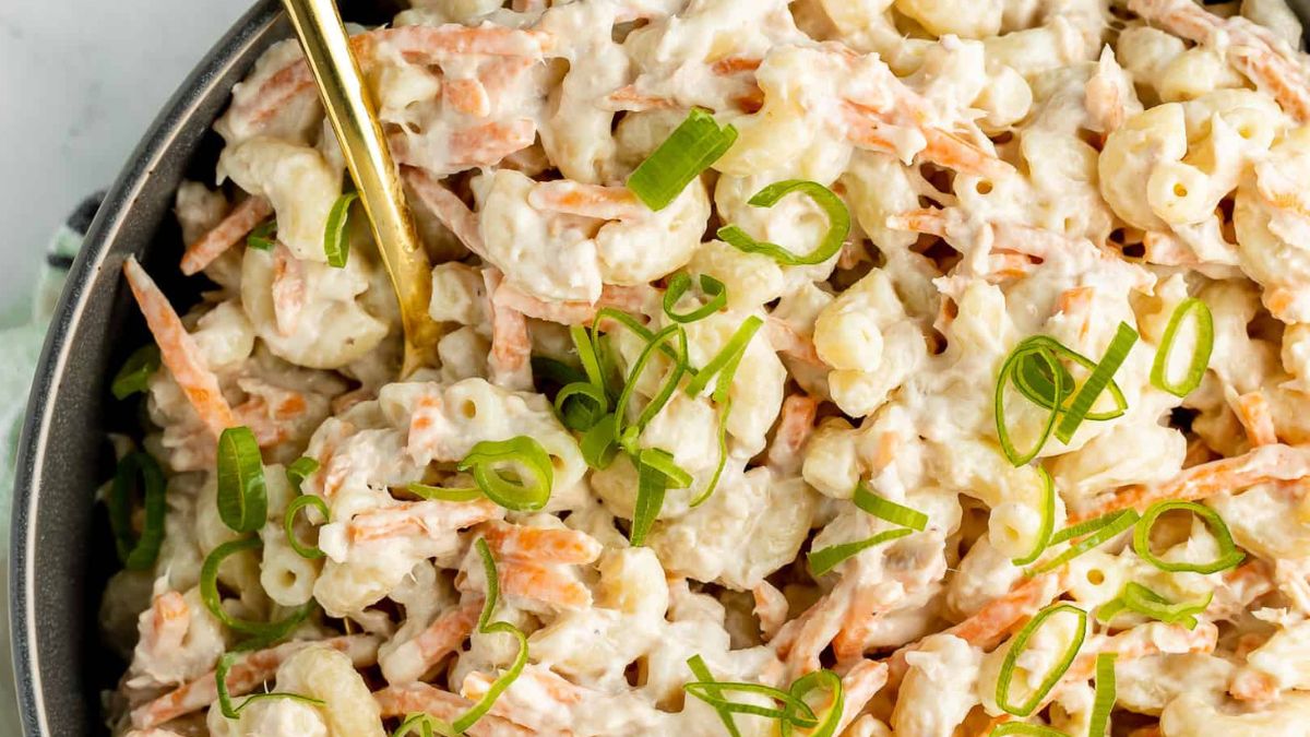 Hawaiian Tuna Mac Salad.