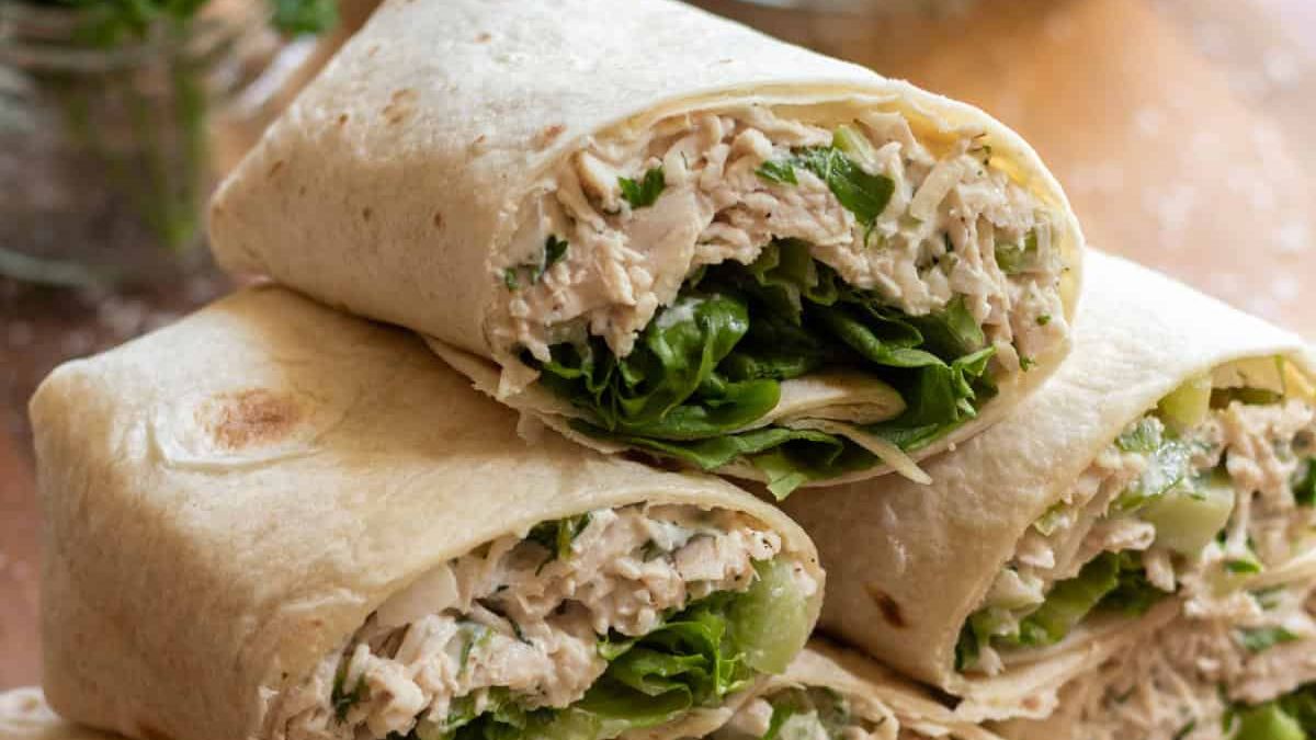 Herbed Chicken Salad Wraps.