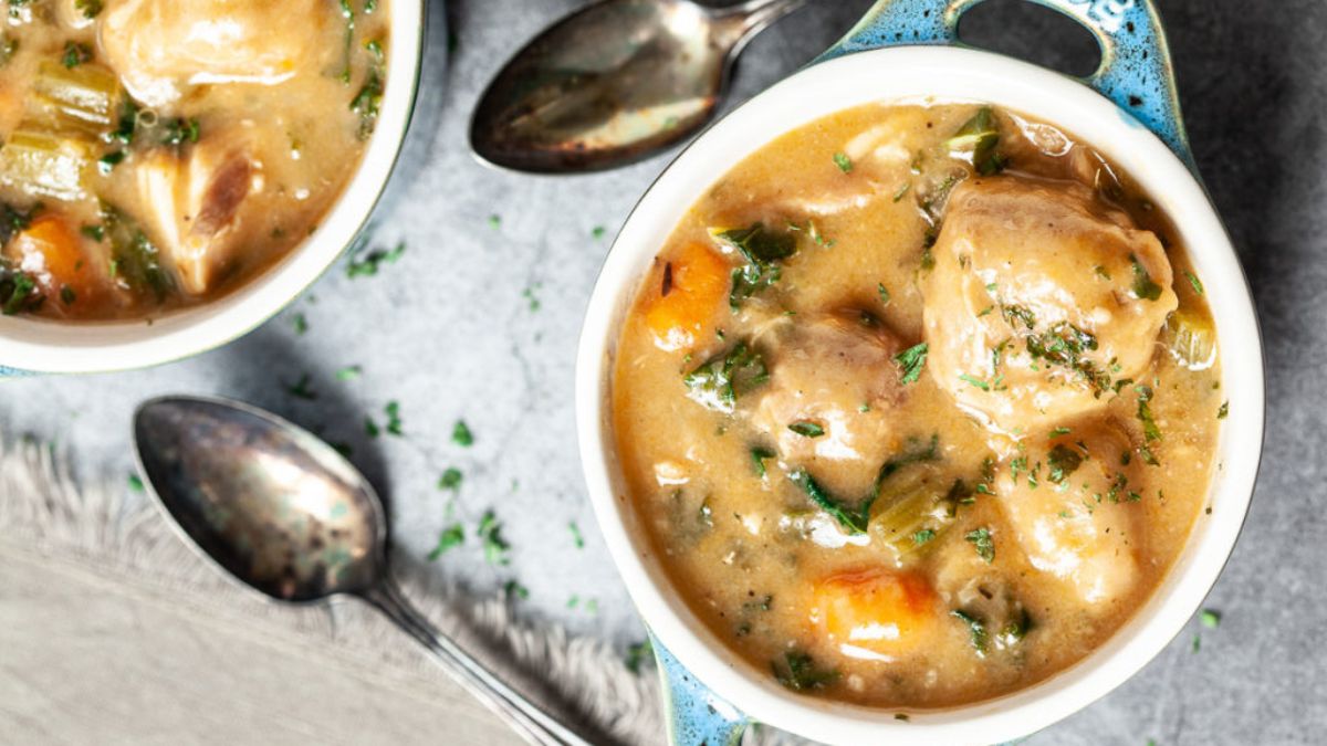 Instant Pot Chicken and Dumplings.