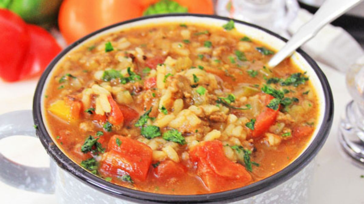 Instant Pot Stuffed Pepper Soup.