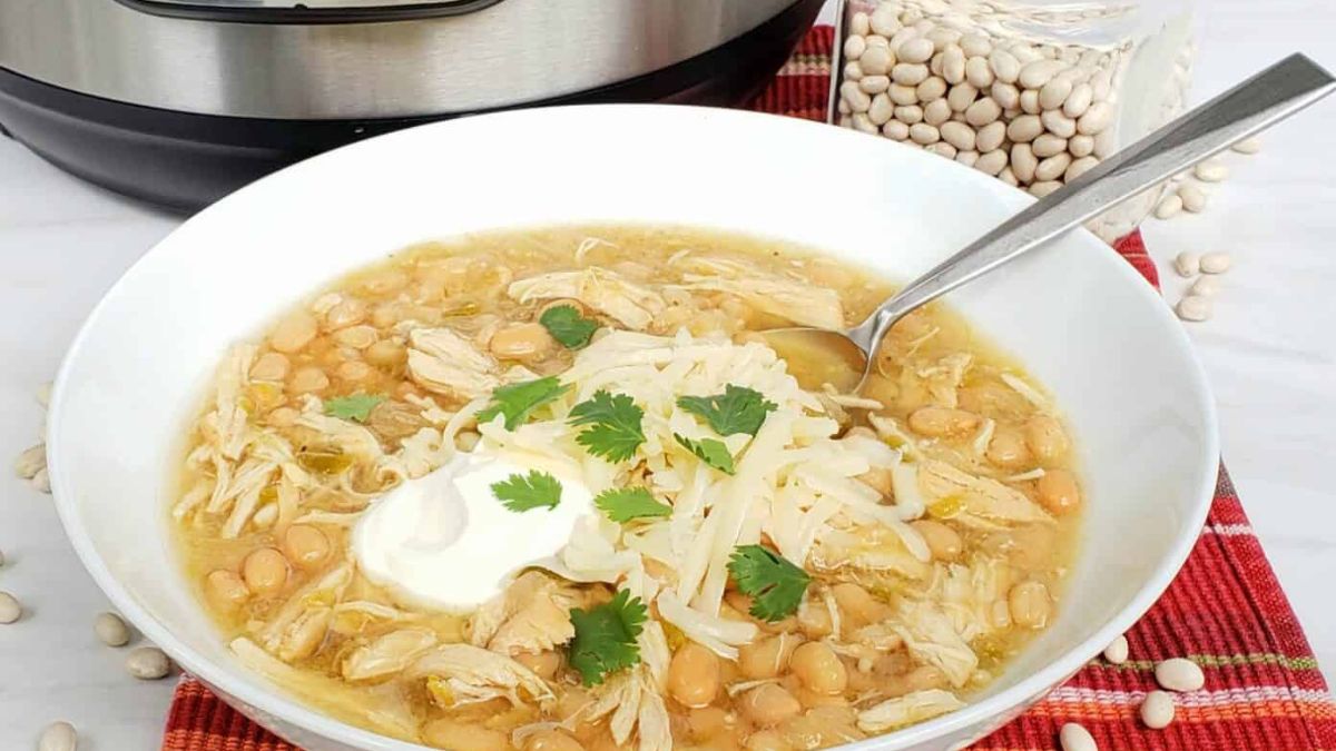 Instant Pot White Bean Chicken Chili.