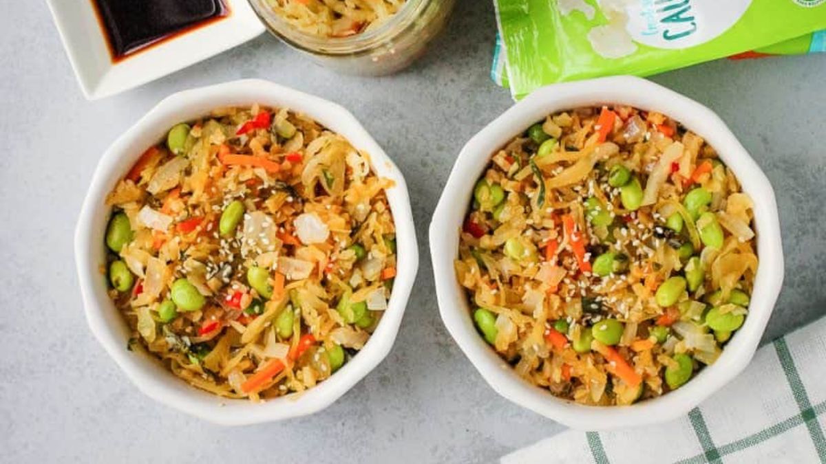 Kimchi Cauliflower Rice.