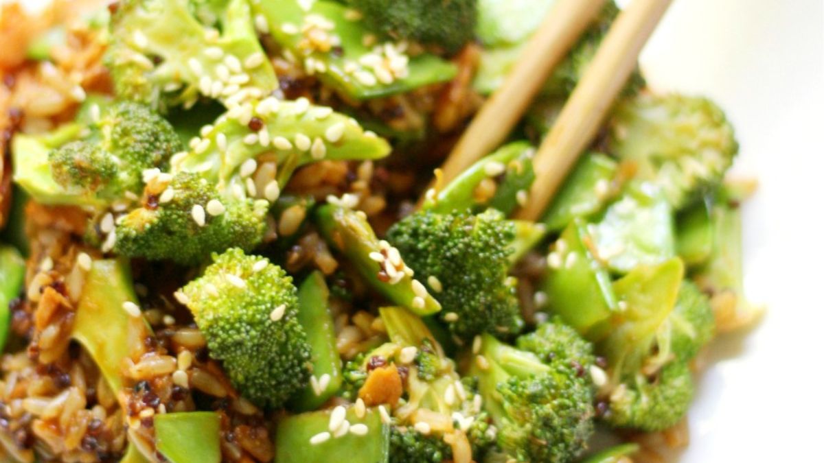 Korean BBQ Salmon Stir-Fry.