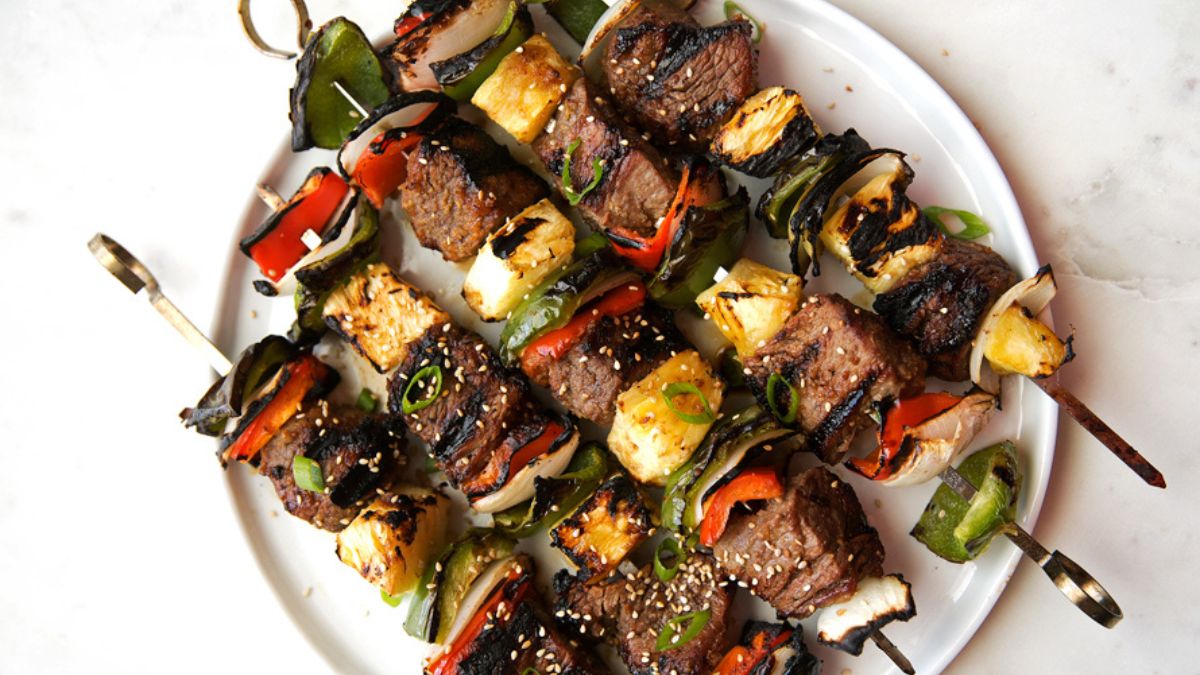 Korean Beef Kabobs (Bulgogi).
