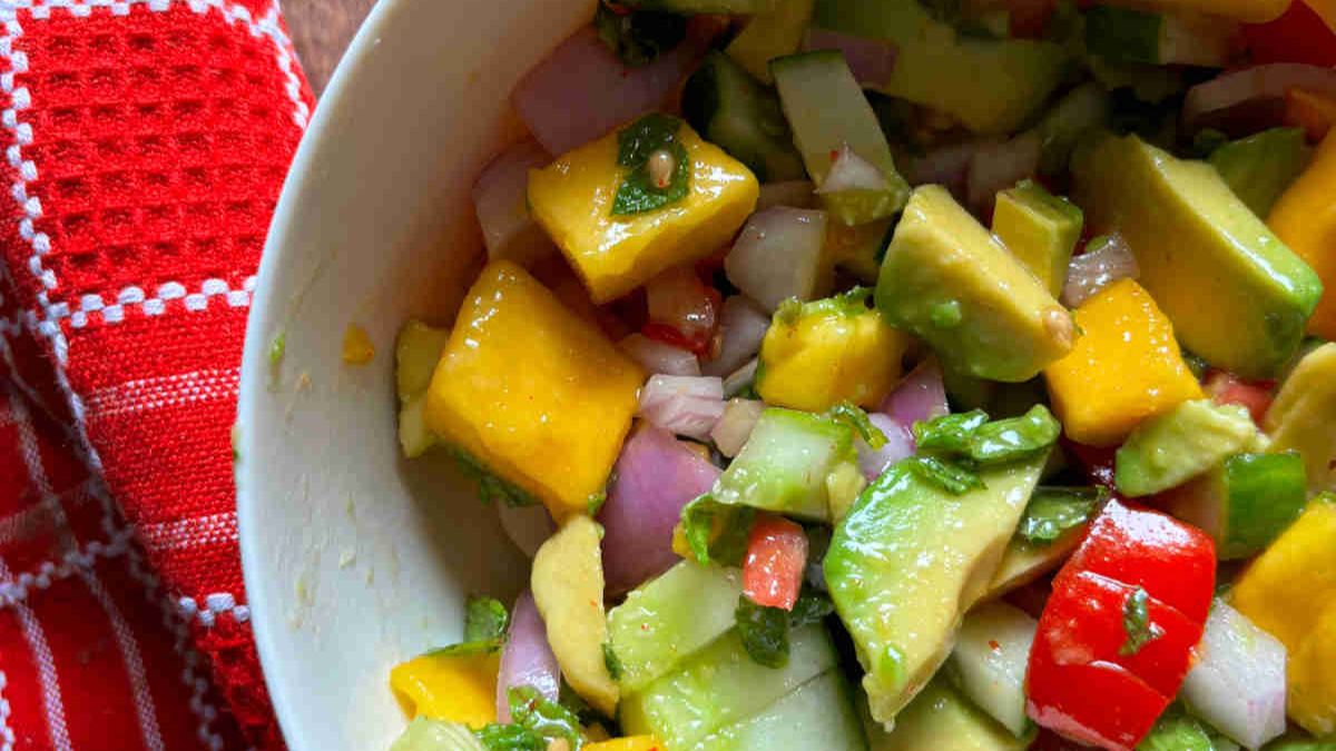 Mango Avocado Cucumber Salad.