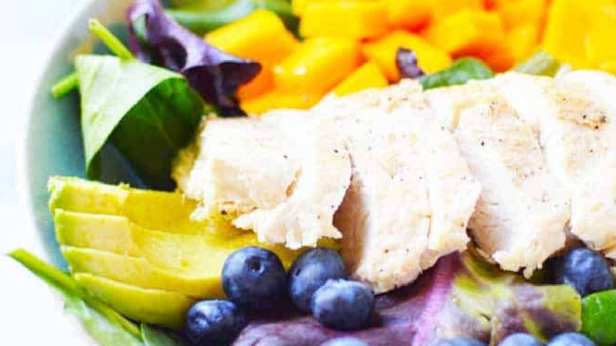 Mango Chicken Salad With Avocado (Bariatric Friendly Recipe).