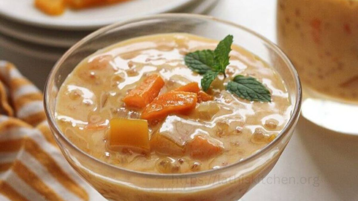 Mango Sago recipe with condensed milk.