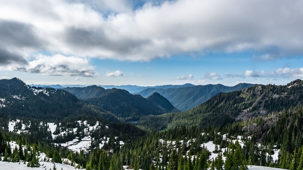 Mountains from High Divide in Olympic National Park.