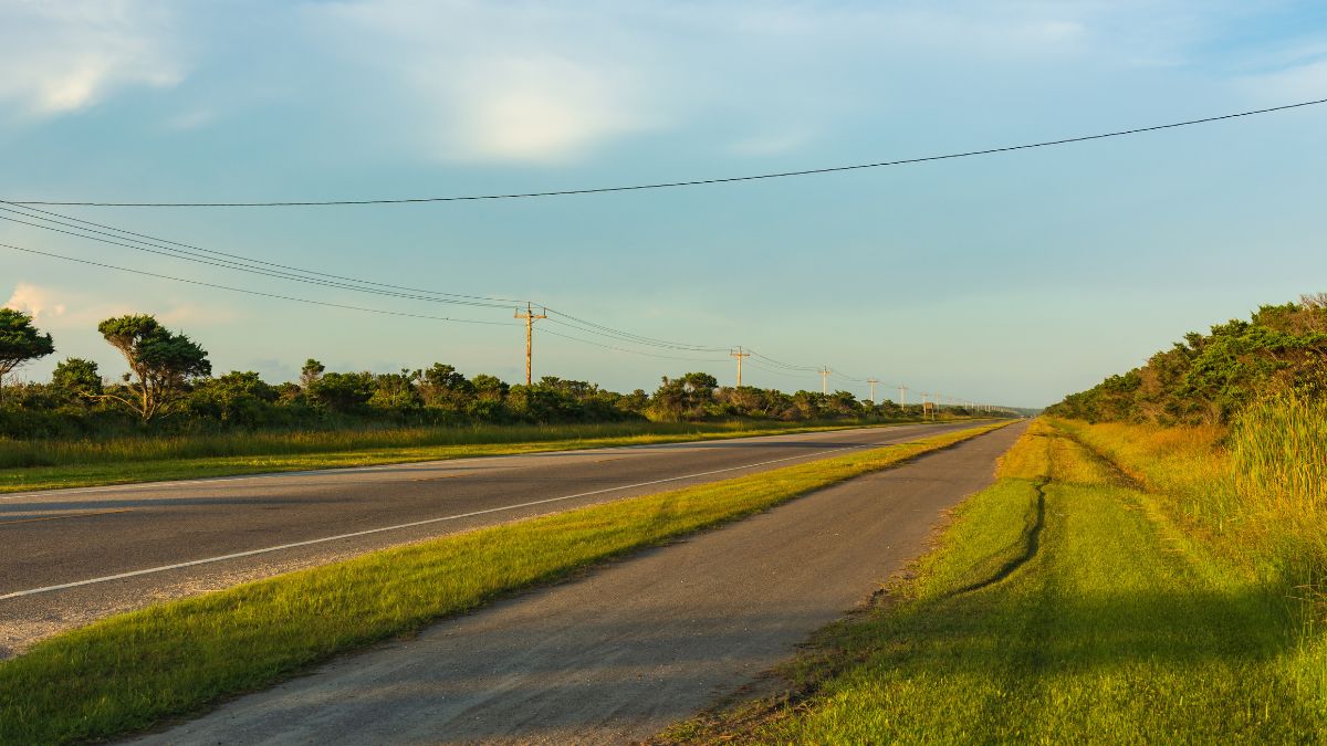 North Carolina Highway 12, seen here on Ocracoke Island, is a 148.0-mile-long primary state highway in the U.S. state of North Carolina, linking the peninsulas and islands of the northern Outer Banks.