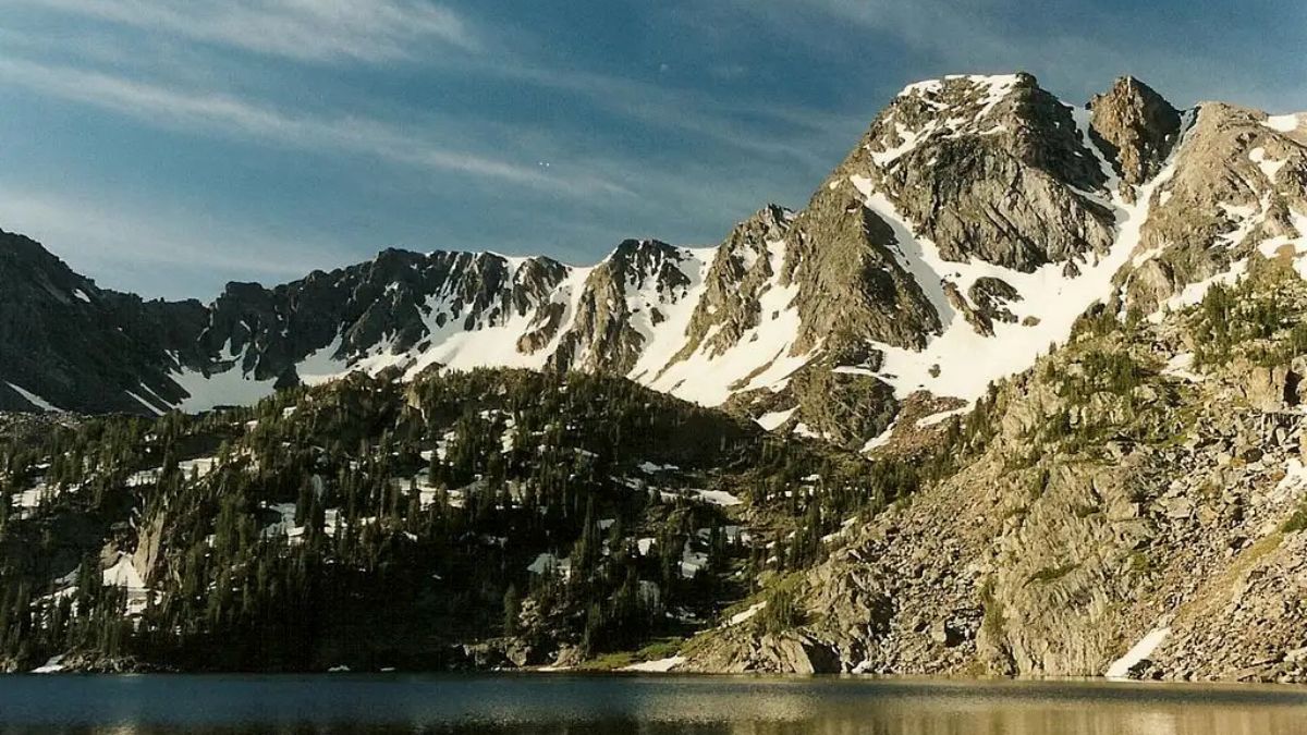 Pine Creek Lake and Black Mountain.