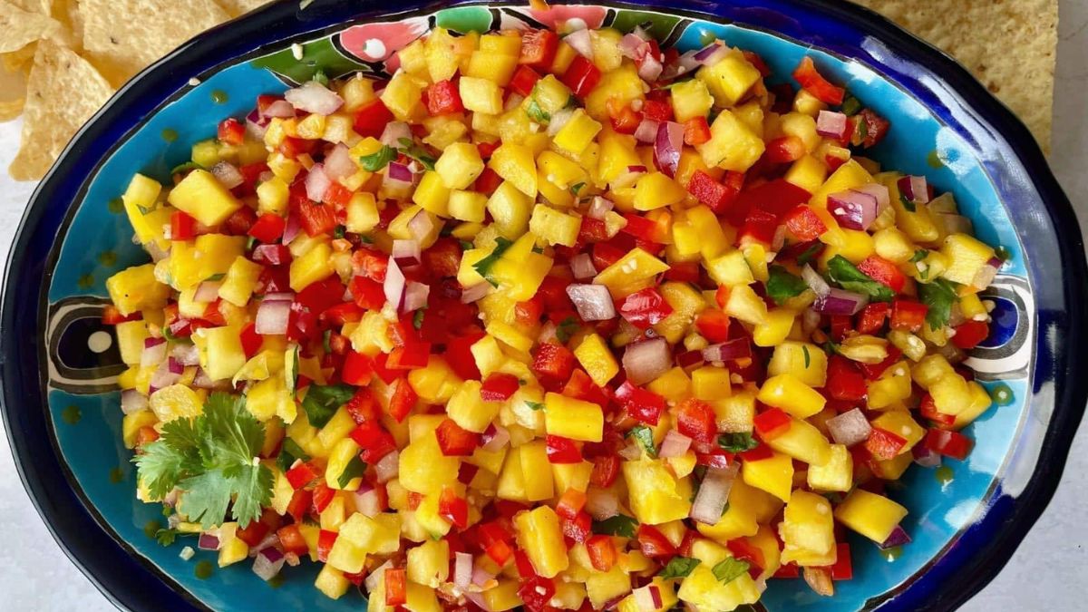 Pineapple Mango Habanero Salsa .