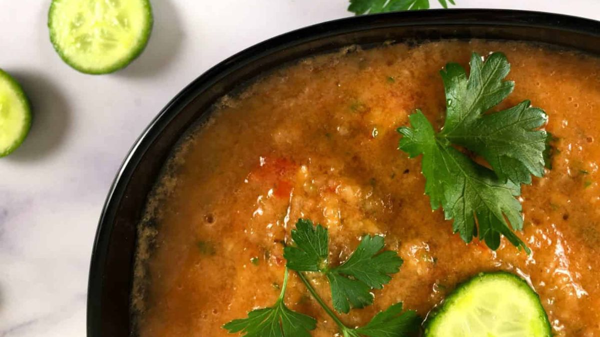 Raw Vegan Gazpacho (Raw Gazpacho Soup Recipe).