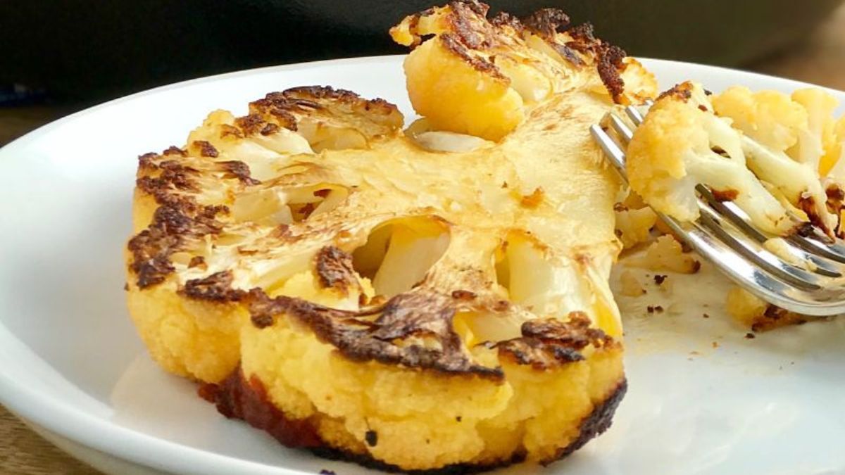 Red Thai Roasted Cauliflower Steaks.