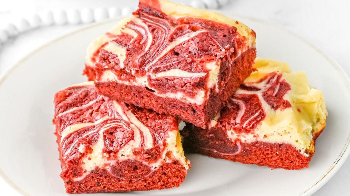 Red Velvet Cheesecake Brownies.