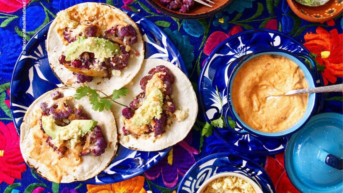 Roasted Cauliflower Tacos (Easy Vegan Recipe).