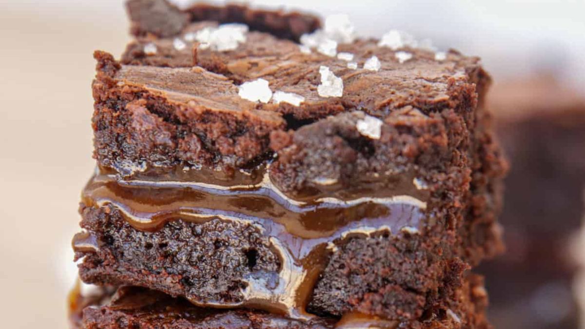 Salted Caramel Brownies.