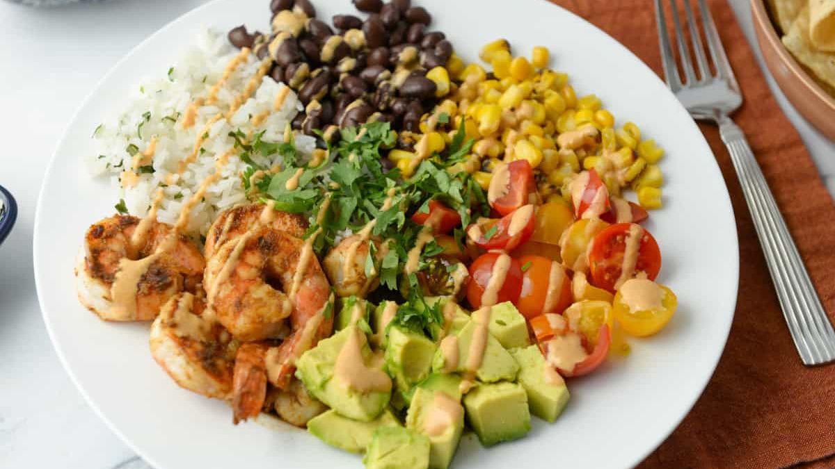 Shrimp Burrito Bowls.