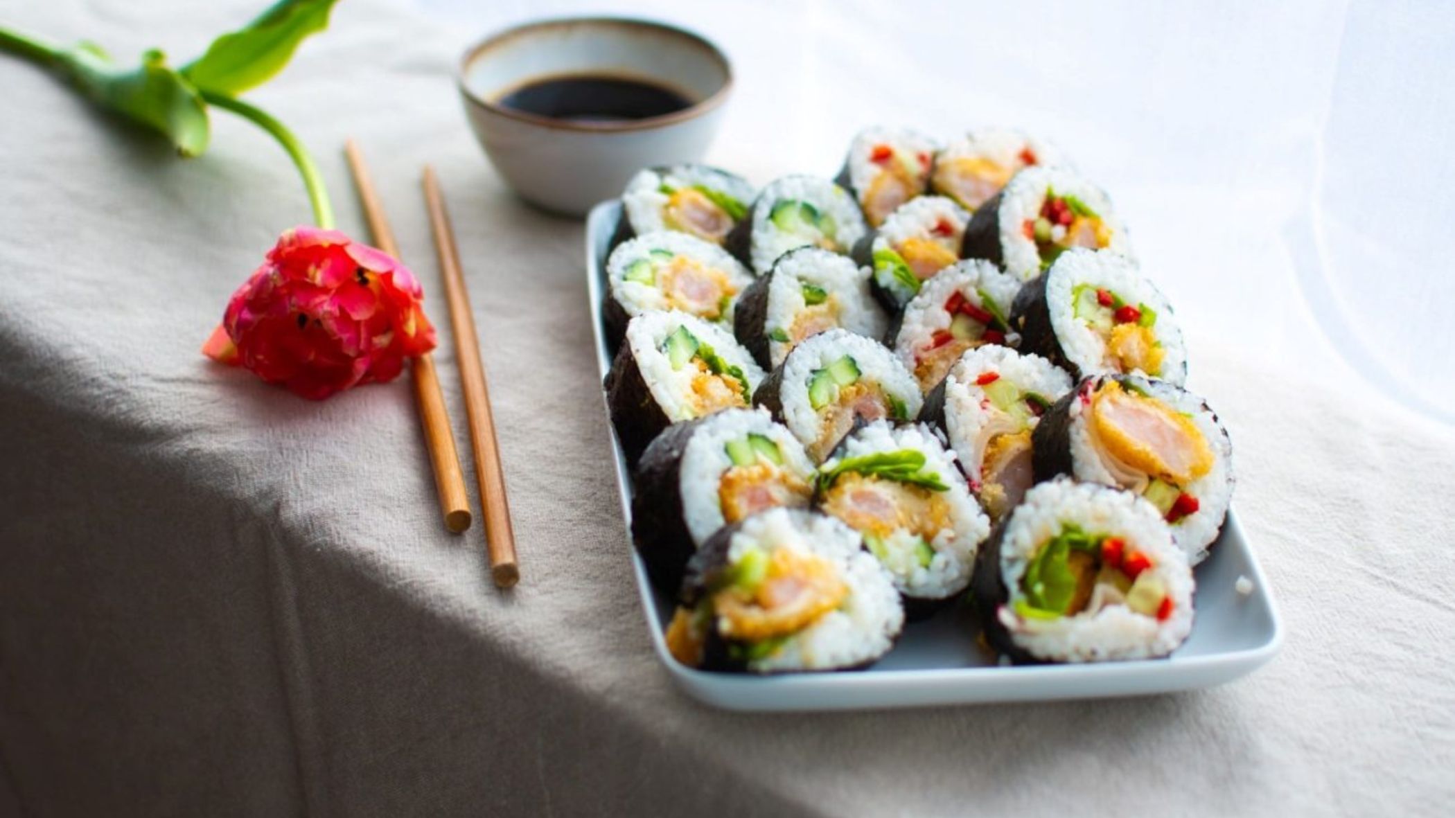 Shrimp Kimbap Recipe.