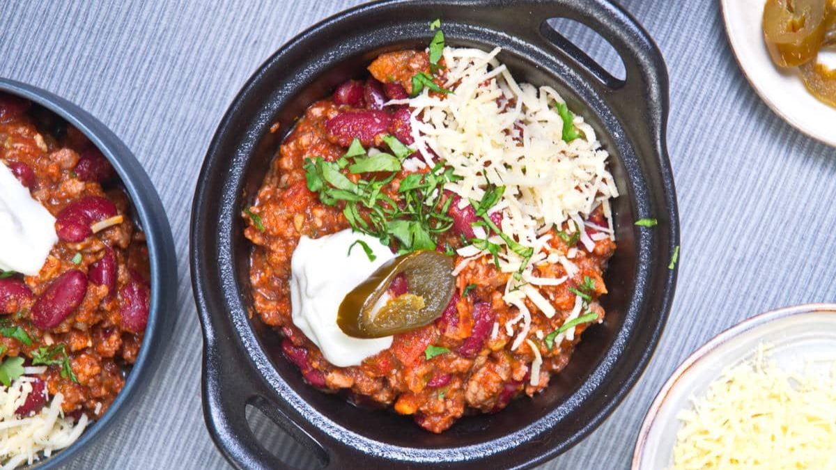 Slow Cooker Bison Chili.