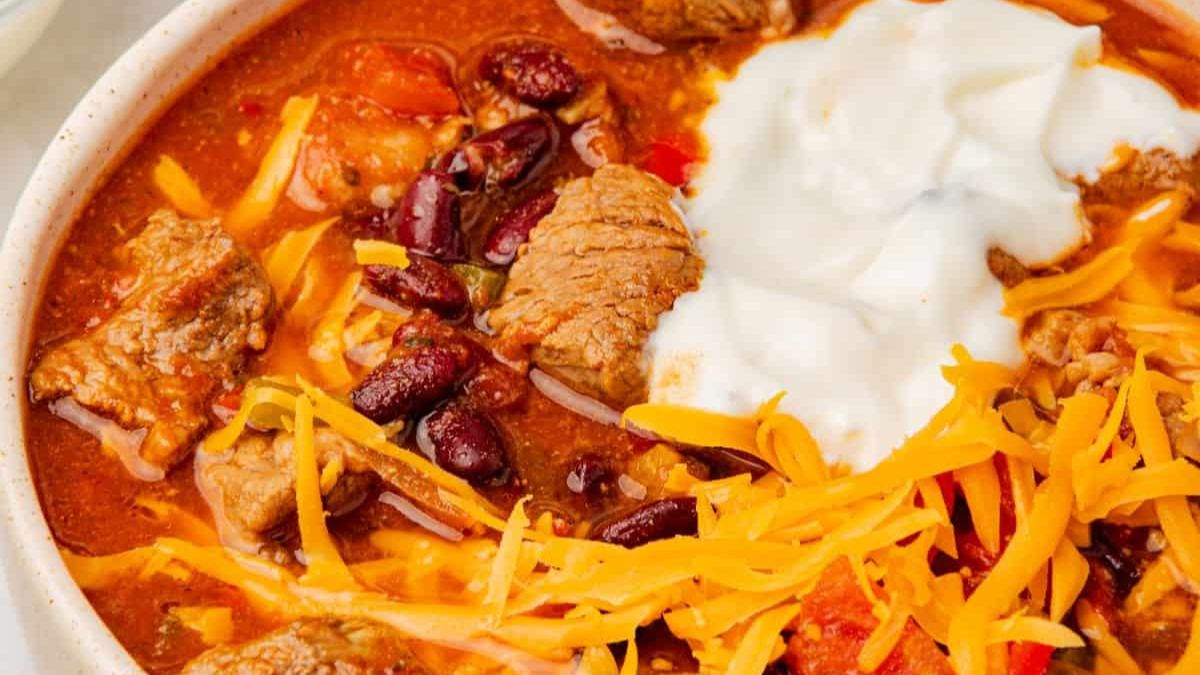 Slow Cooker Brisket Chili Recipe.