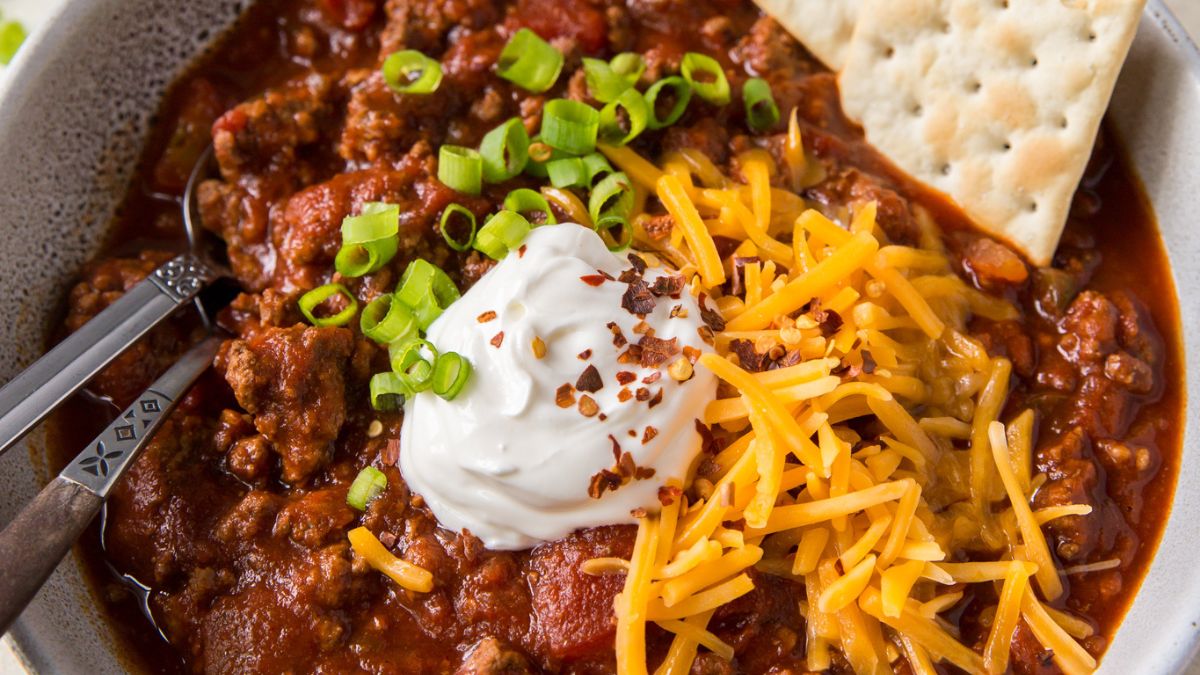 Slow Cooker No Bean Chili.