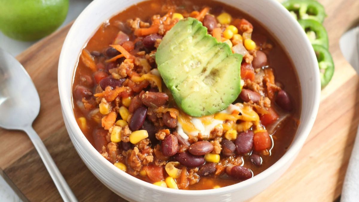Slow Cooker Taco Soup.