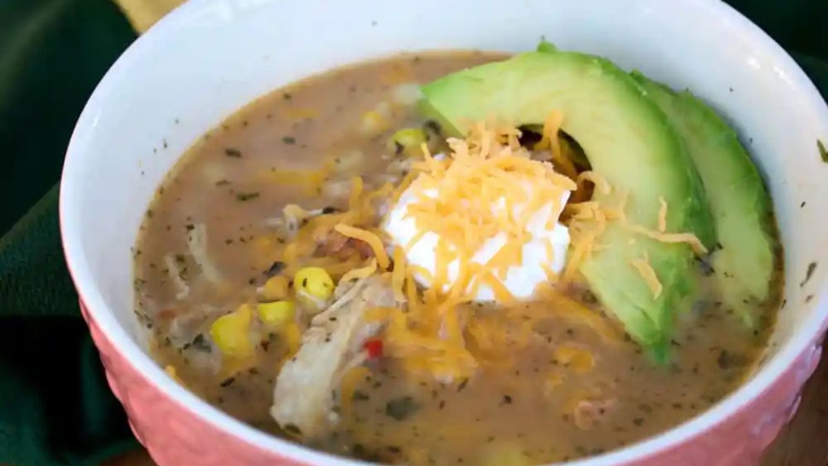 Slow Cooker White Chicken Chili.