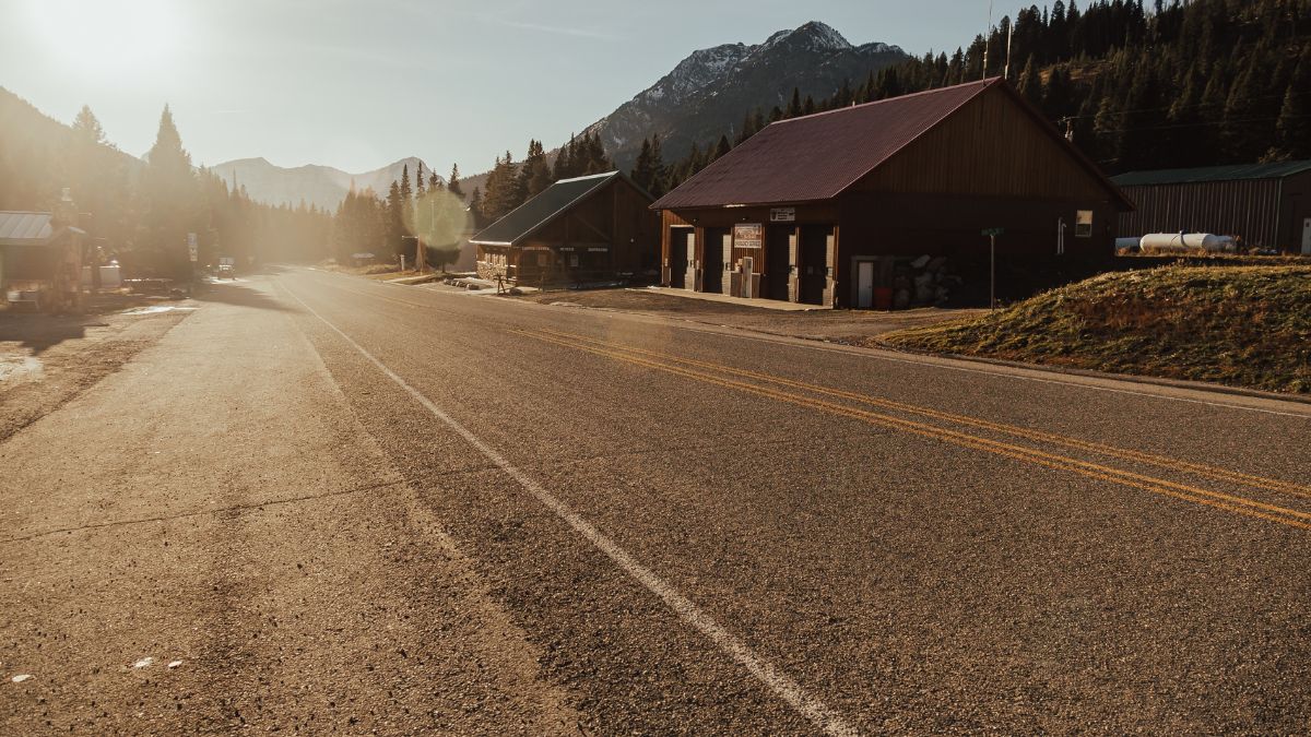 Small Town in Cooke City Montana.