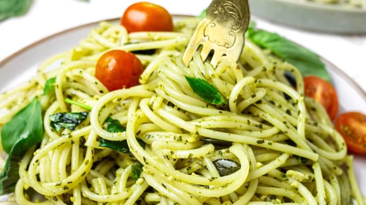 Spaghetti al Pesto.