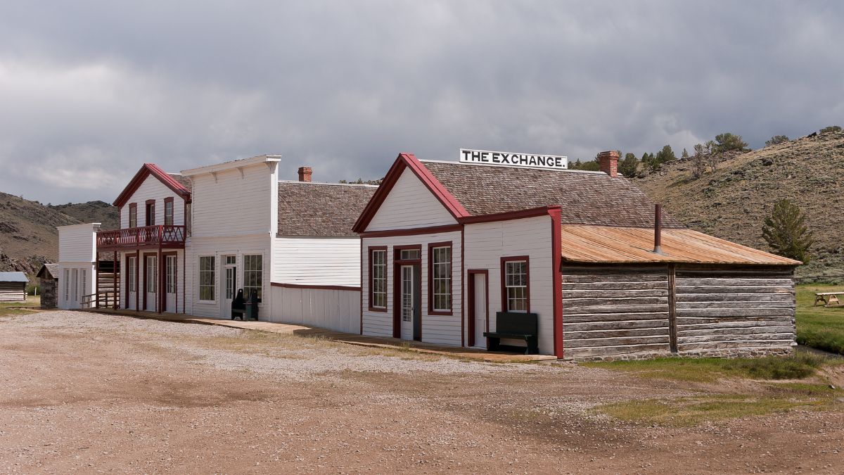 Store, hotel, restaurant, saloon, and card room in the South Pass City State Historic Site in Wyoming.