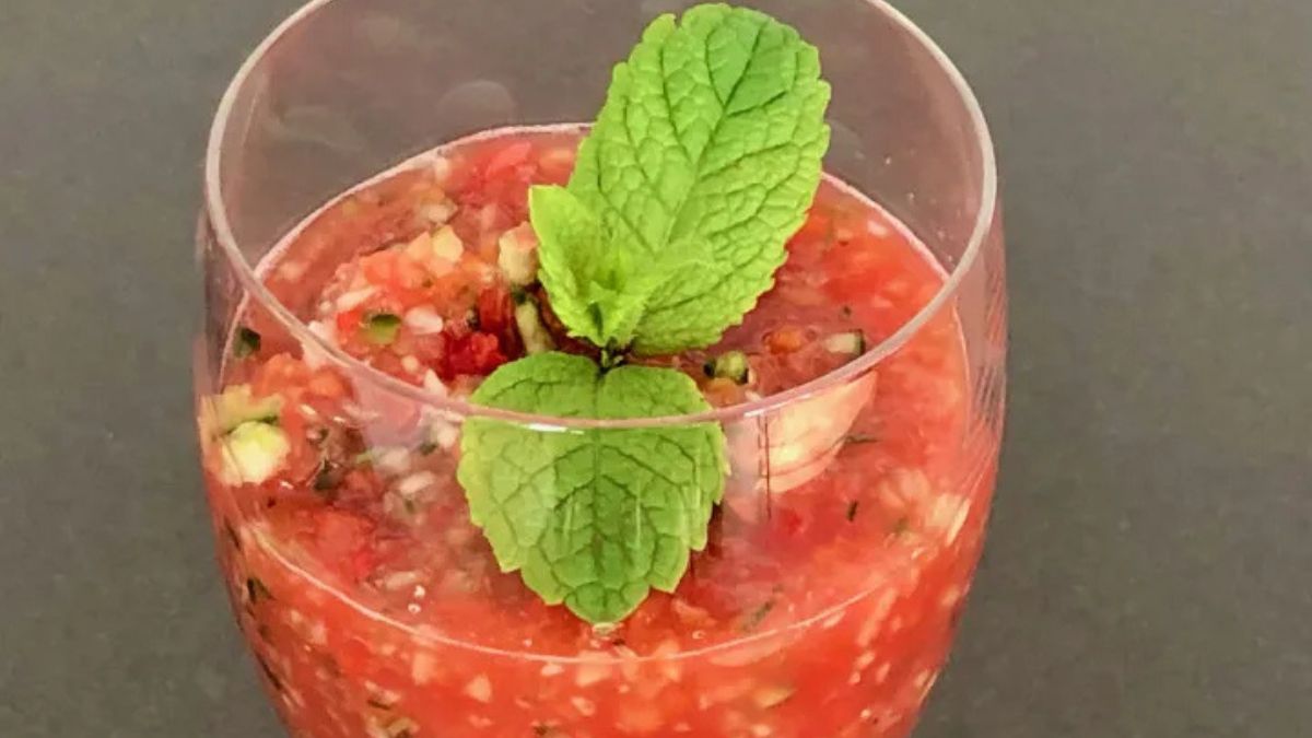 Summer watermelon gazpacho.