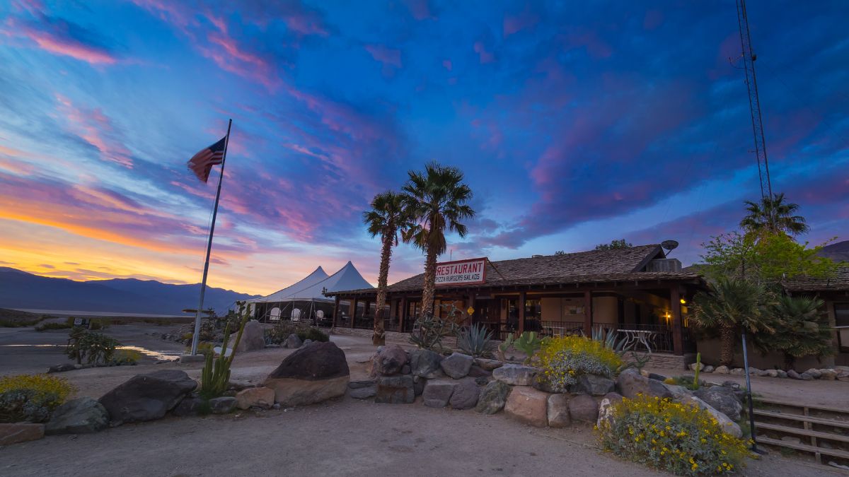 Sunrise in Panamint Springs, Death Valley, California, USA.