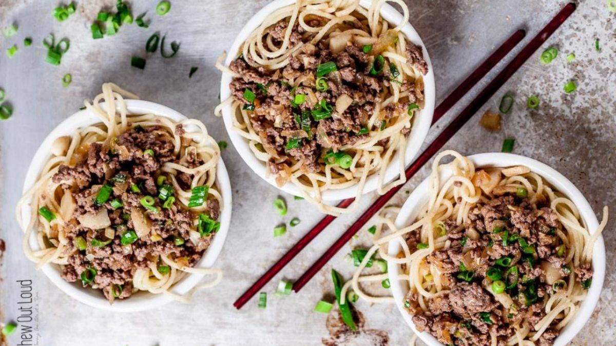 Taiwanese Beef Noodle Bowl (Gluten-free).