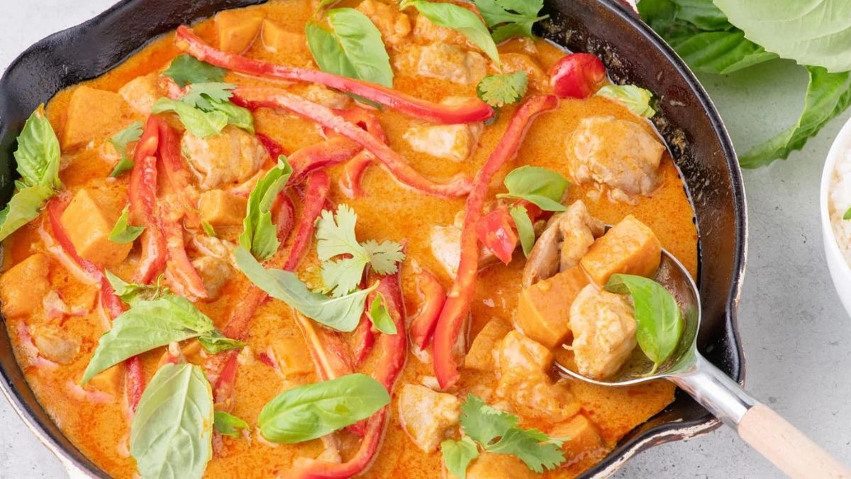 Thai Red Curry Chicken.