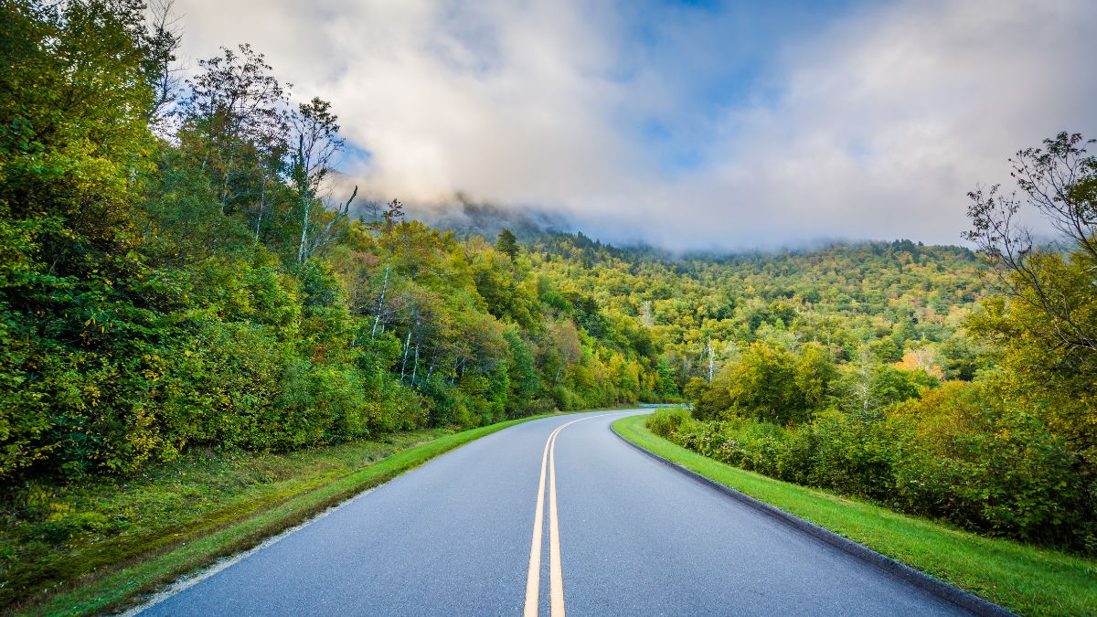 The Blue Ridge Parkway, near Blowing Rock, North Carolina.