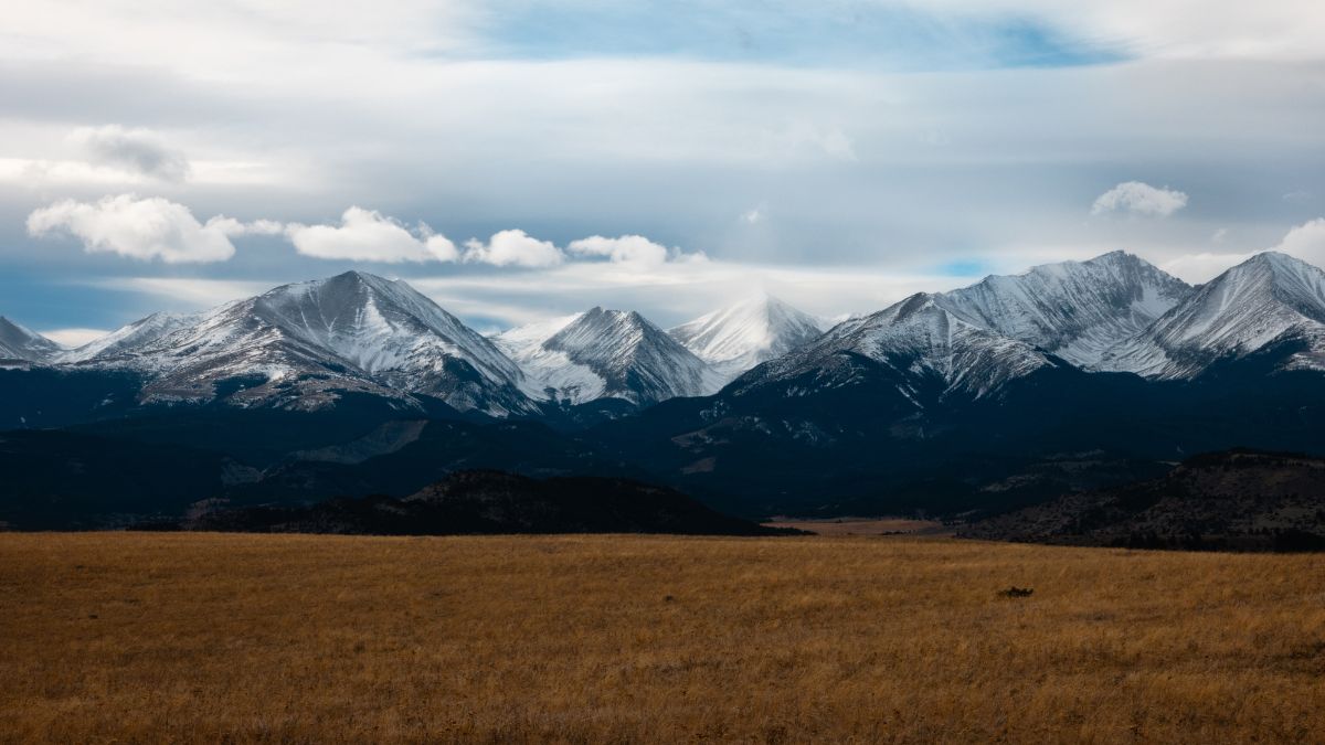 The Crazy Mountain Range in Big Timber Montana.