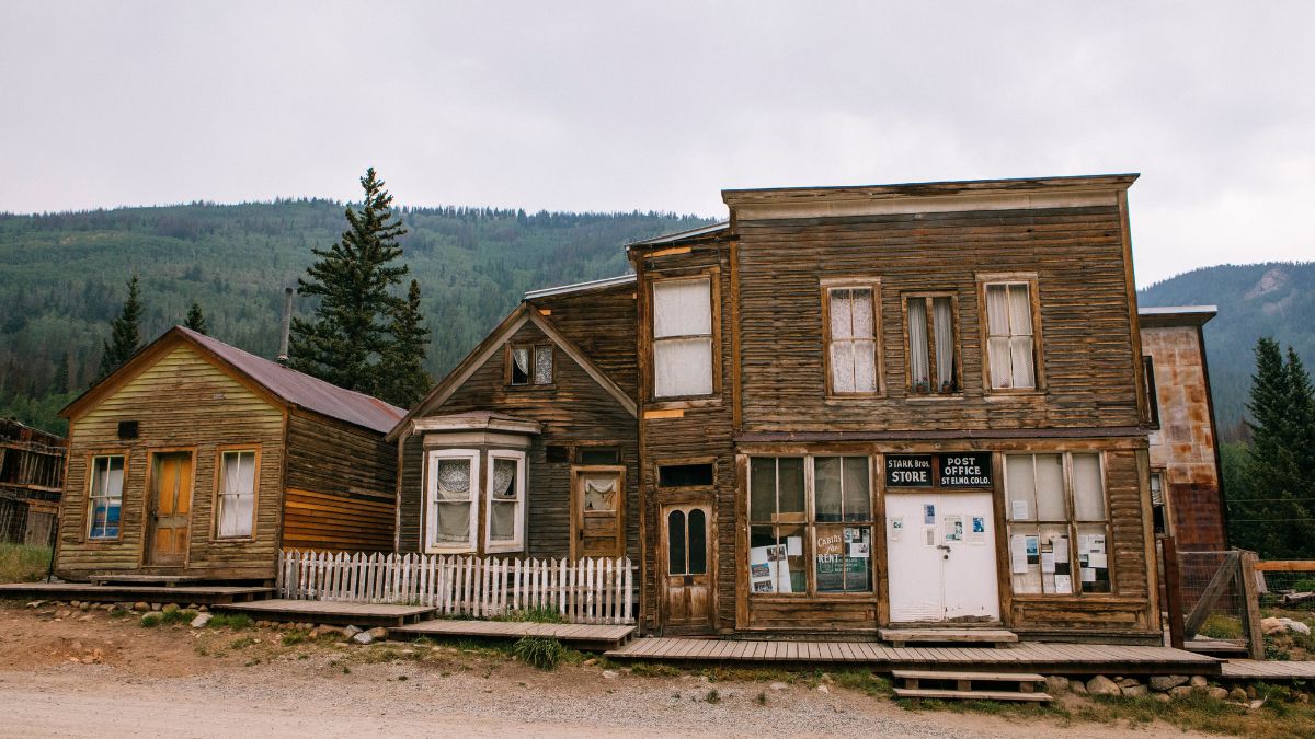 The historic ghost town of St. Elmo, CO.