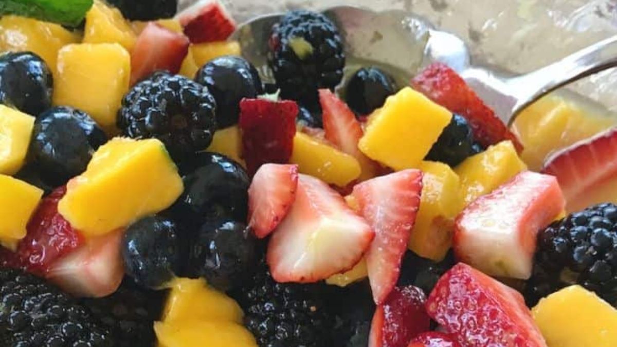 Tropical Mango Fruit Salad.