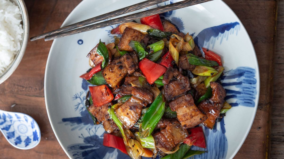 Twice Cooked Pork (Sichuan Pork Stir-Fry).