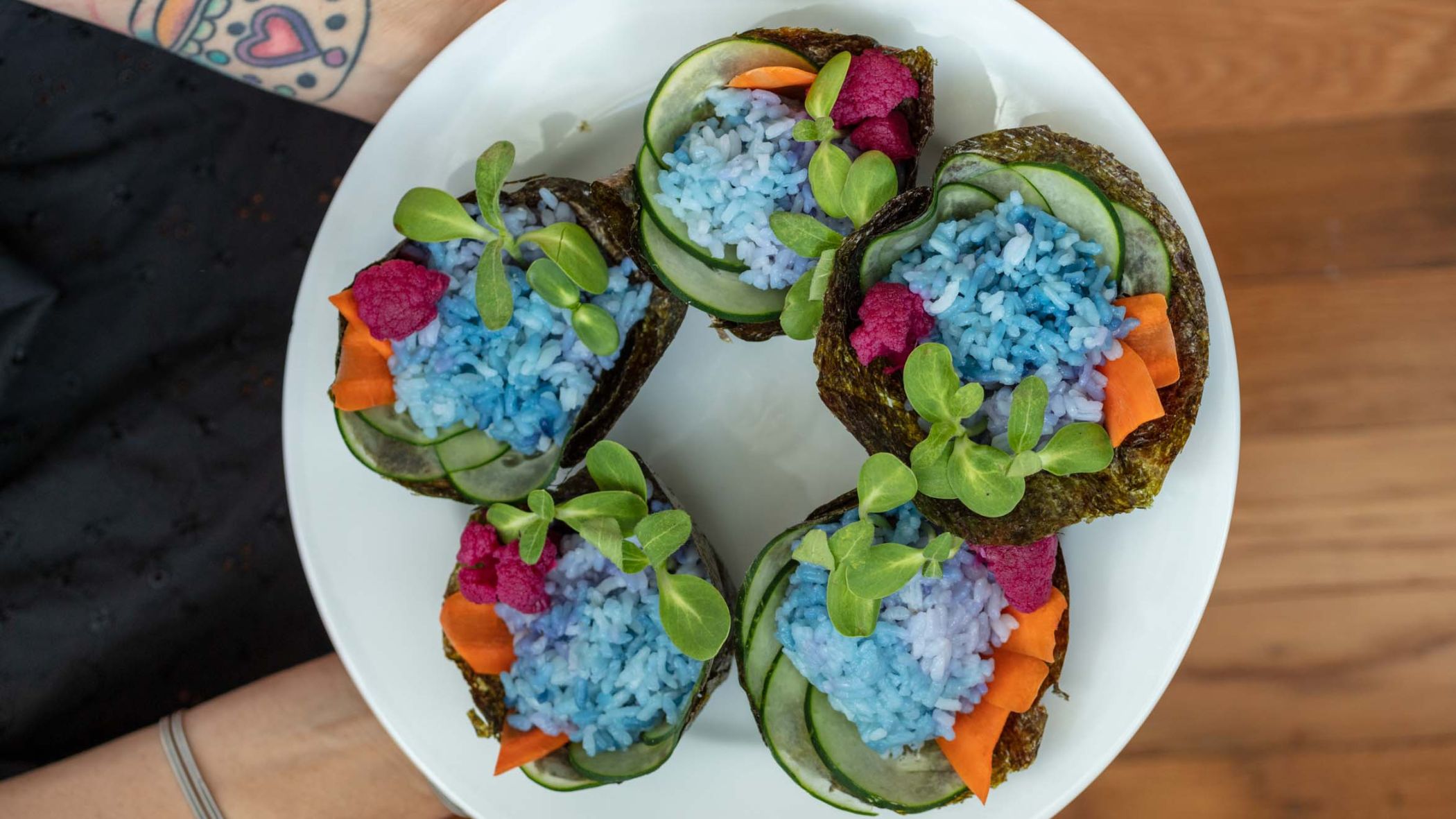 Vegan Sushi Cupcakes.
