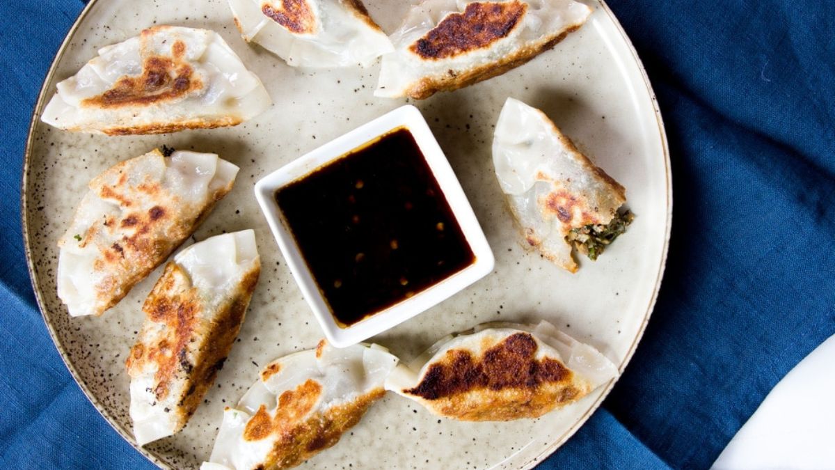 Vegetarian Shiitake Mushroom Tofu Potsticker Recipe.