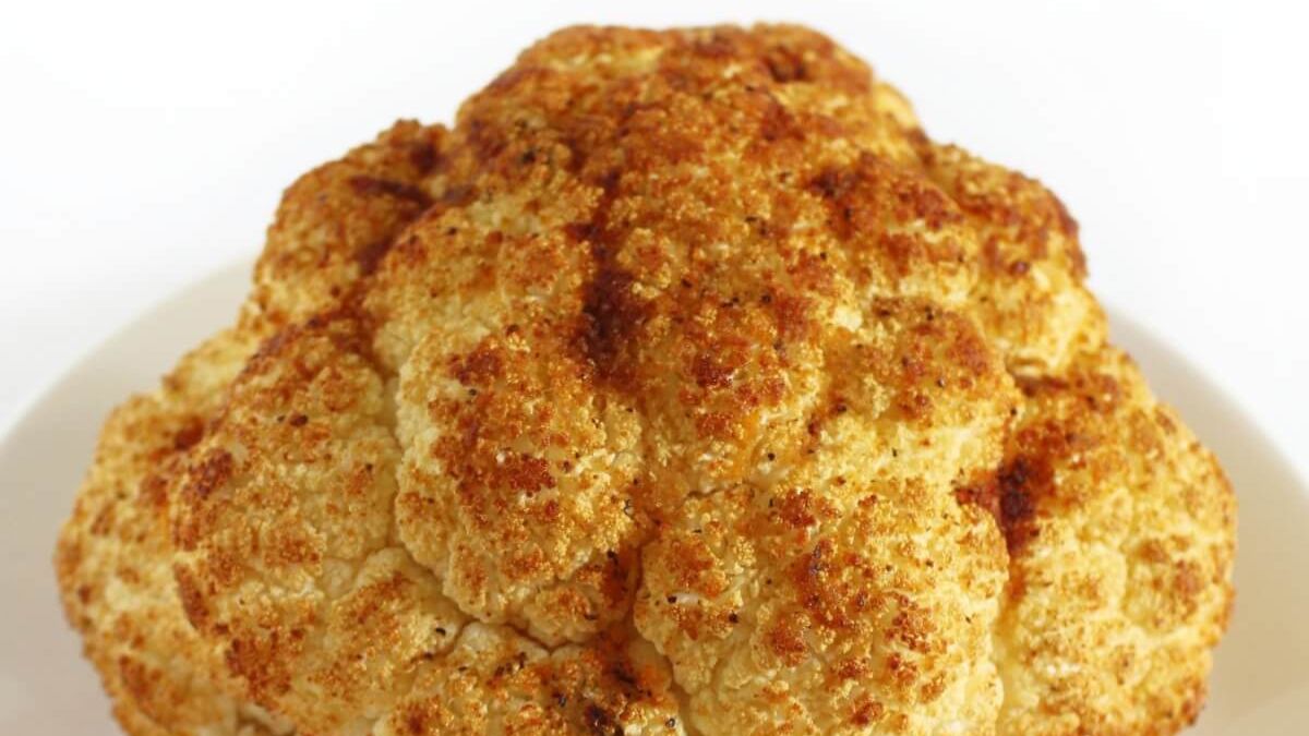 Whole Roasted Cauliflower Recipe.