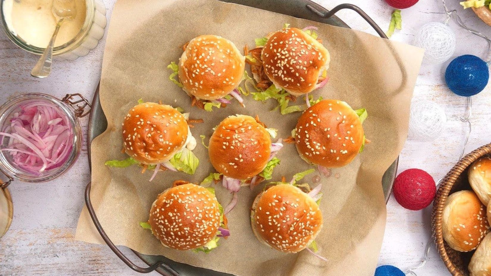 4th of July Pulled Pork Sliders.