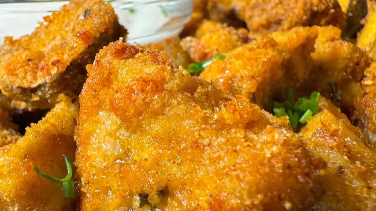 Air Fryer Breaded Mushrooms Recipe.