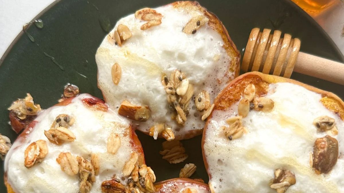 Air Fryer Peaches.